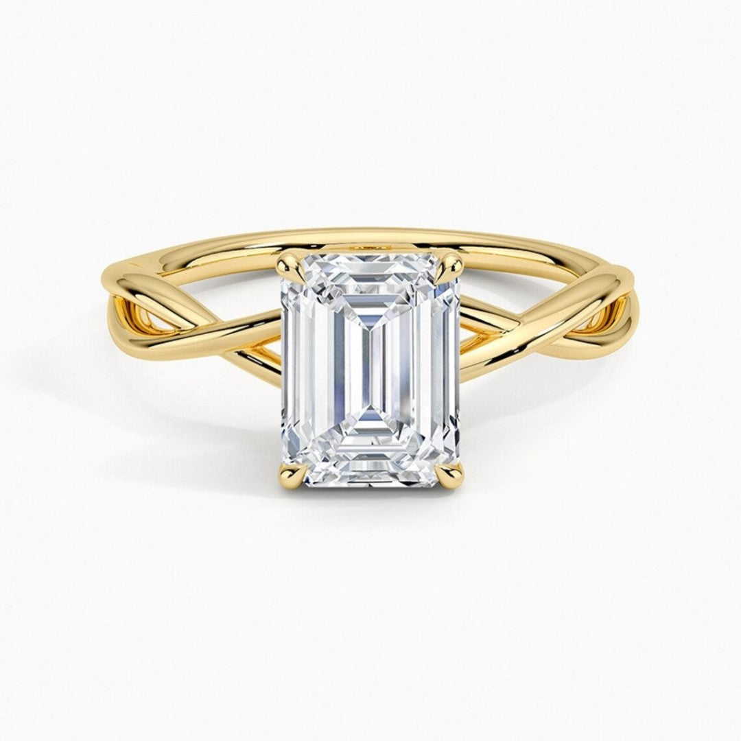 Ethically Sourced Emerald Cut Diamond Ring