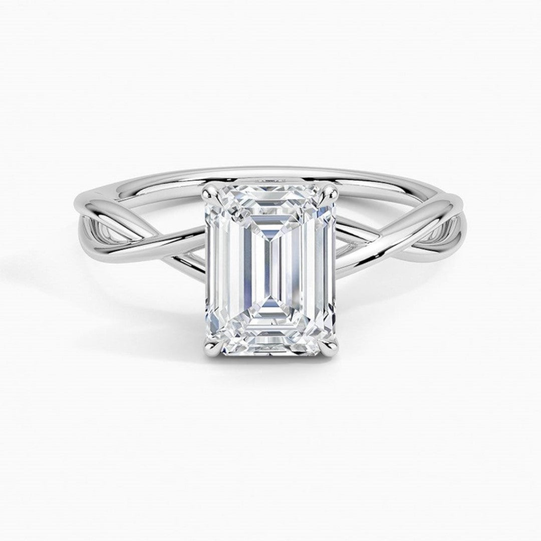 Ethically Sourced Emerald Cut Diamond Ring