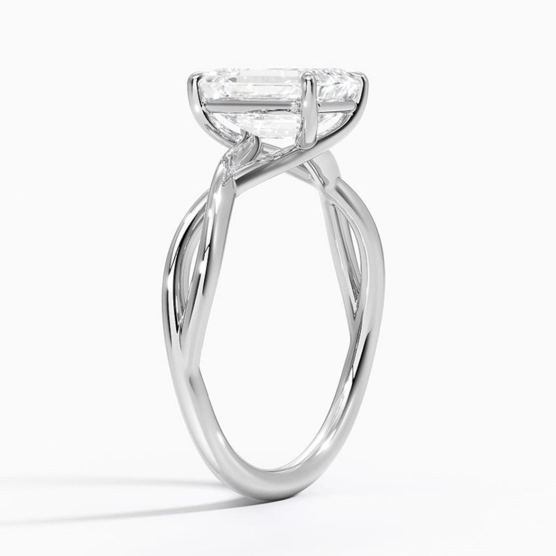 Ethically Sourced Emerald Cut Diamond Ring