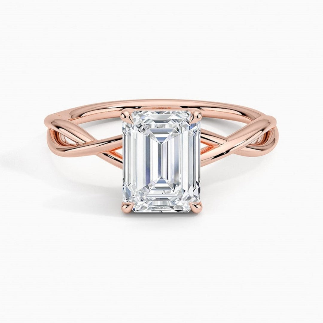 Ethically Sourced Emerald Cut Diamond Ring