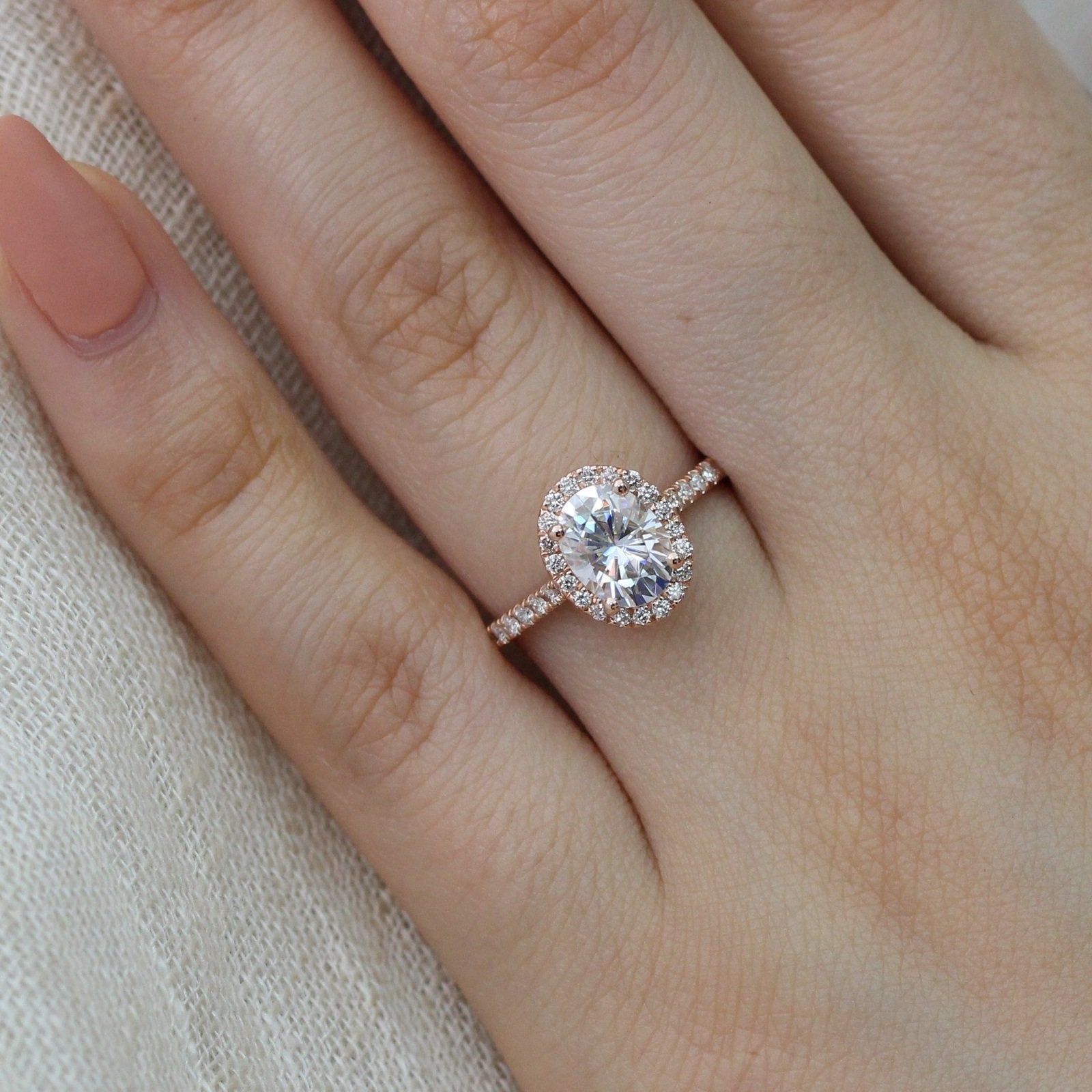 Captivating Oval Cut Diamond Ring