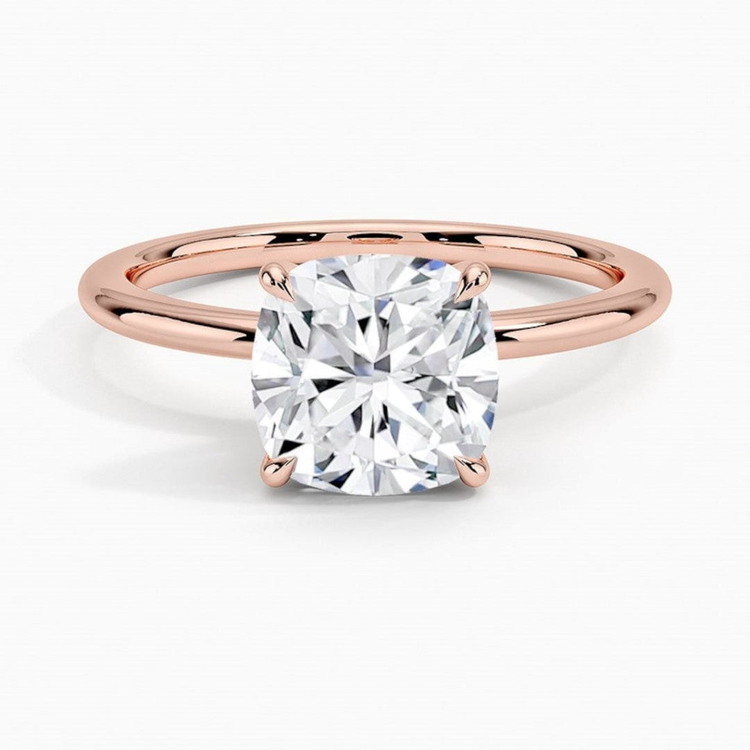 Royal Cushion Shape Solitaire Ring