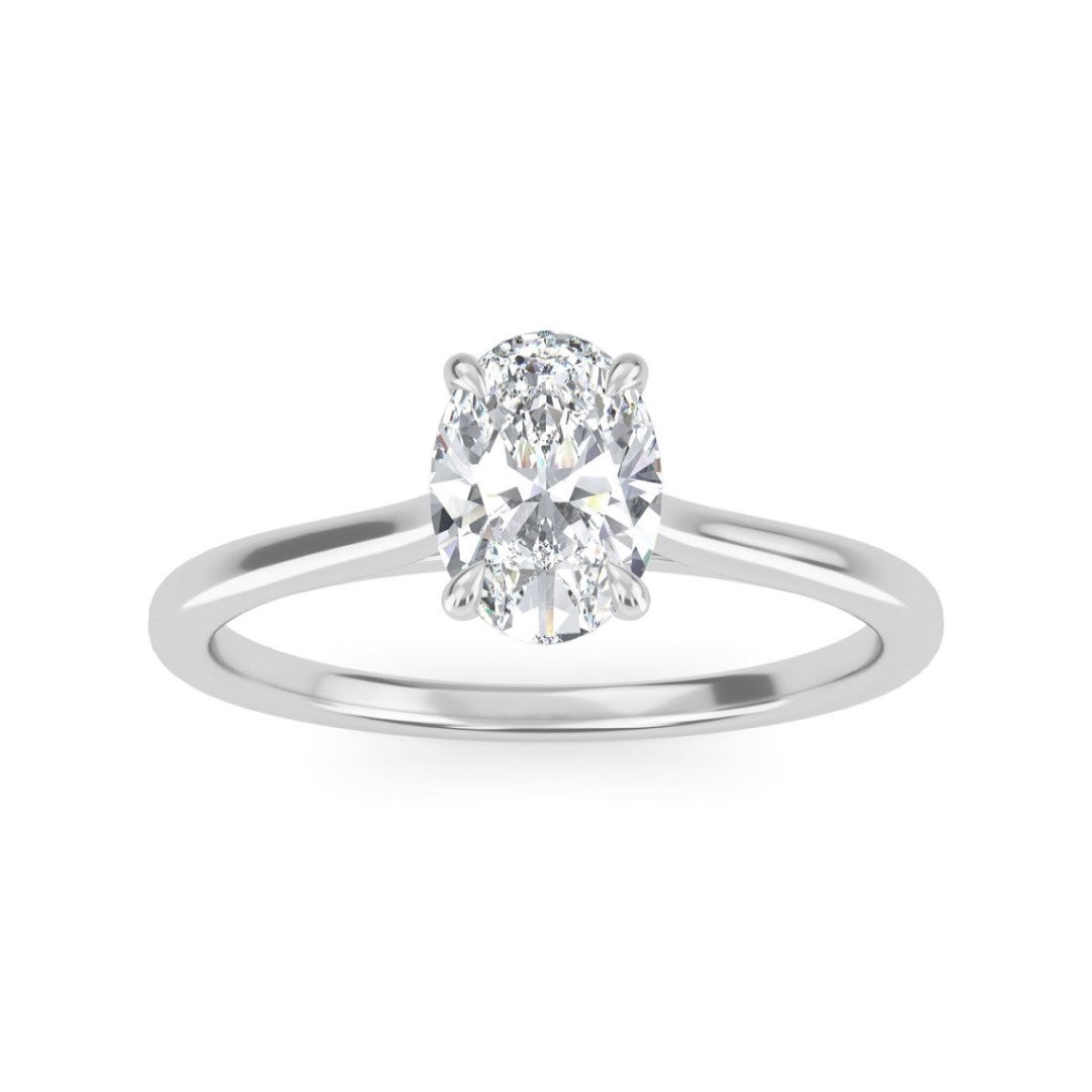 Timeless Oval Cut Wedding Ring