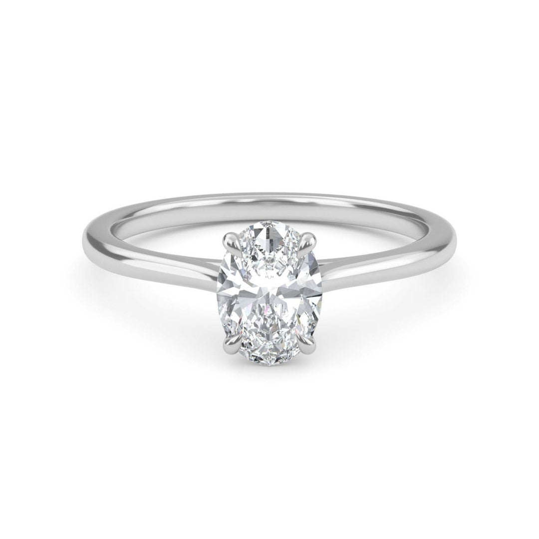 Timeless Oval Cut Wedding Ring