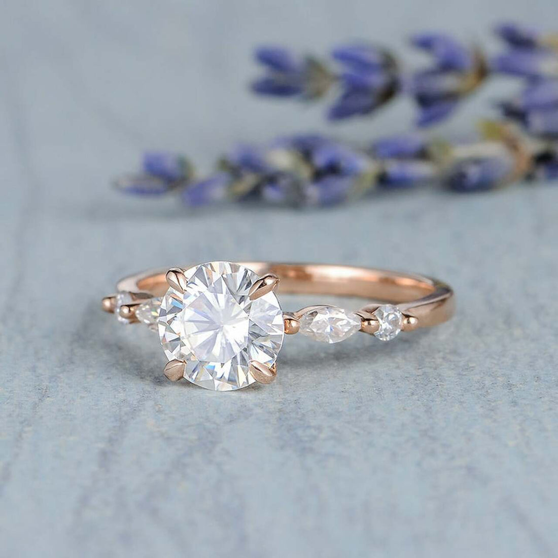 Brightest Round Diamond Wedding Ring
