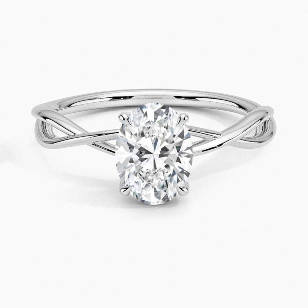 Elegant Oval Cut Diamond Ring