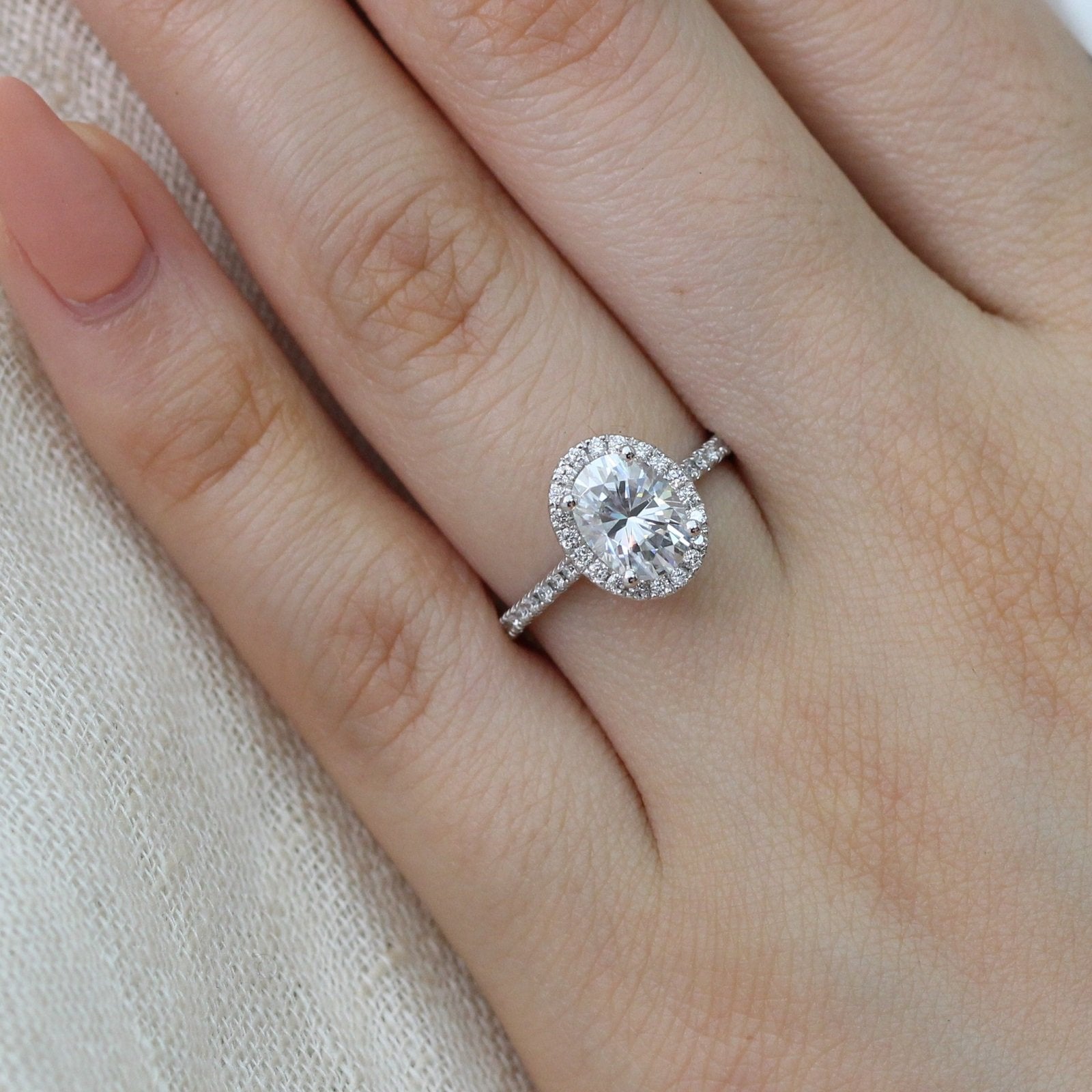 Captivating Oval Cut Diamond Ring