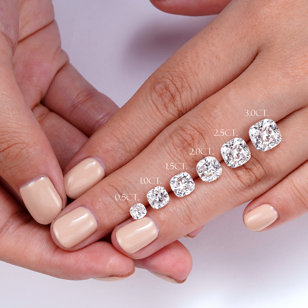 Desirable Cushion Shape Diamond Wedding Ring