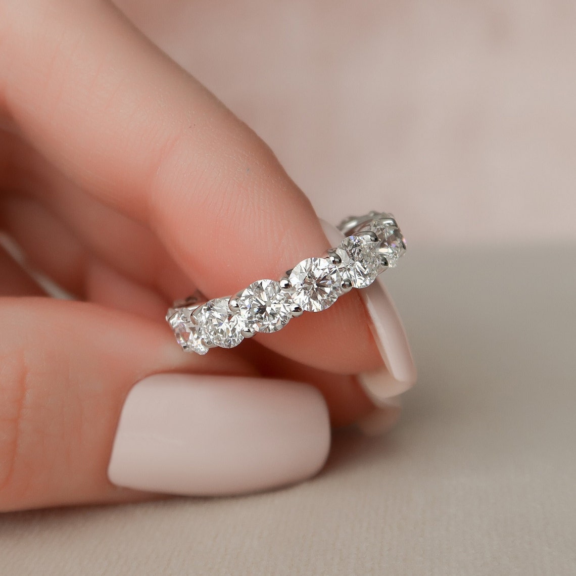 Inconceivable Round Cut Diamond Band