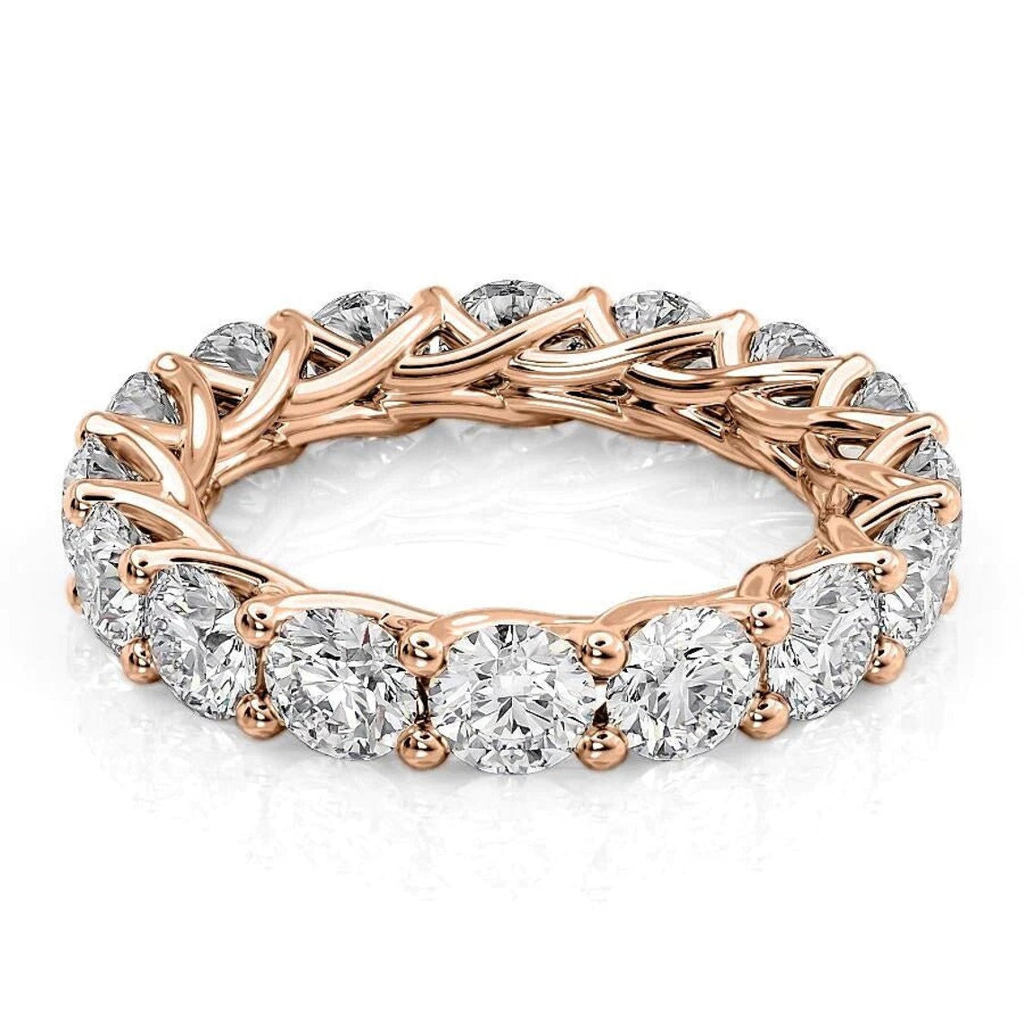 Inconceivable Round Cut Diamond Band