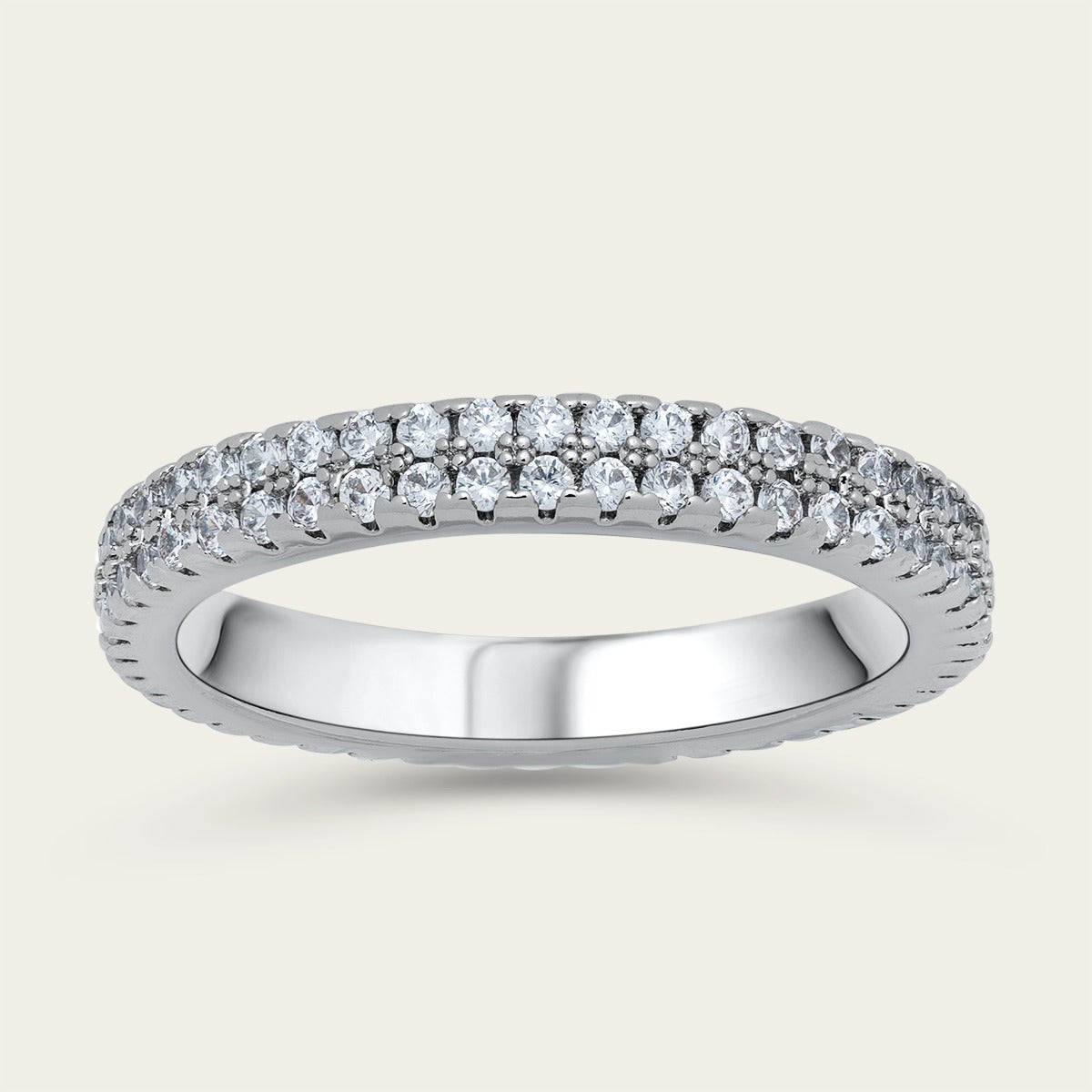 Opulent Round Cut Diamond Band