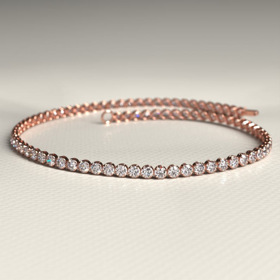 Pleasing Round Diamond Bracelet