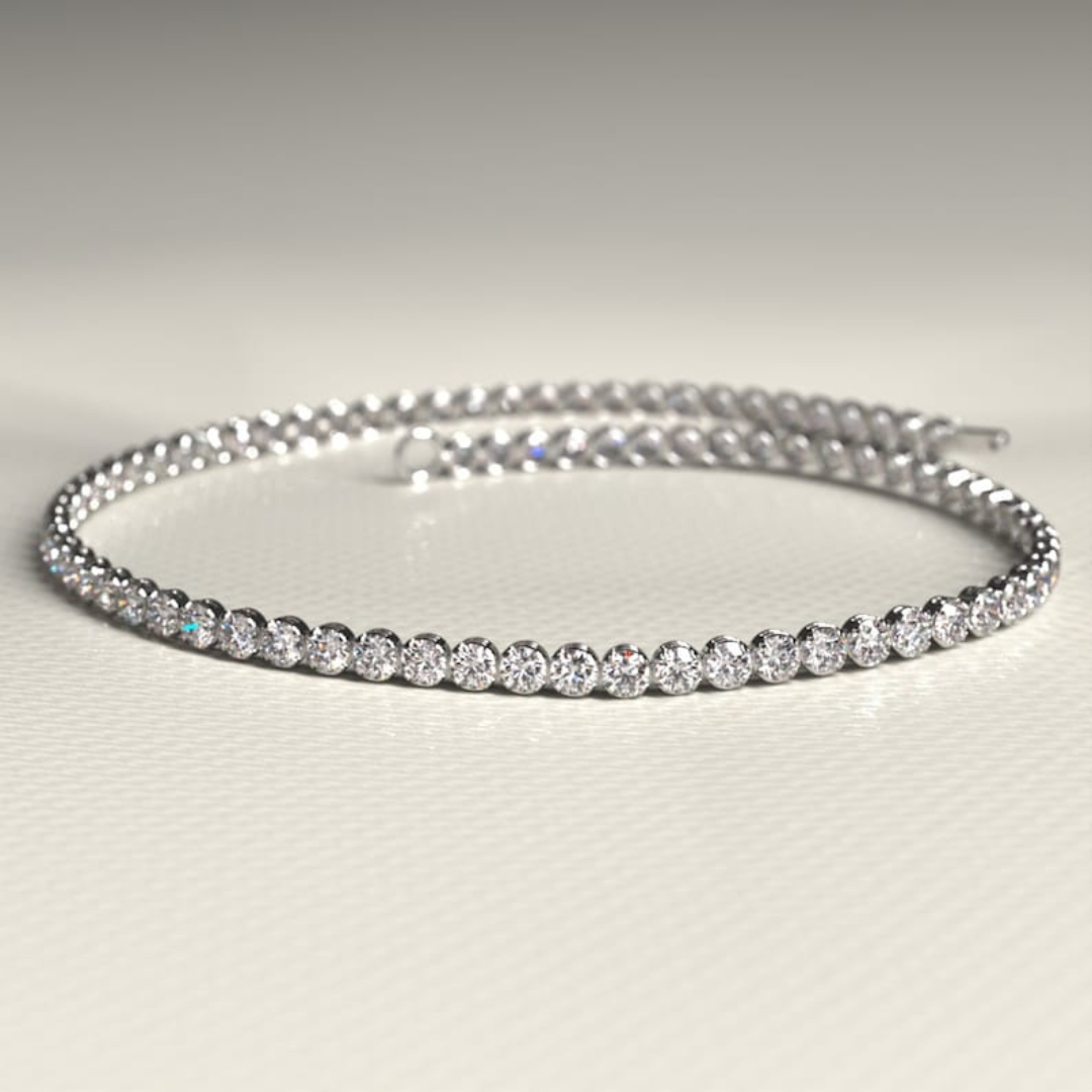 Pleasing Round Diamond Bracelet