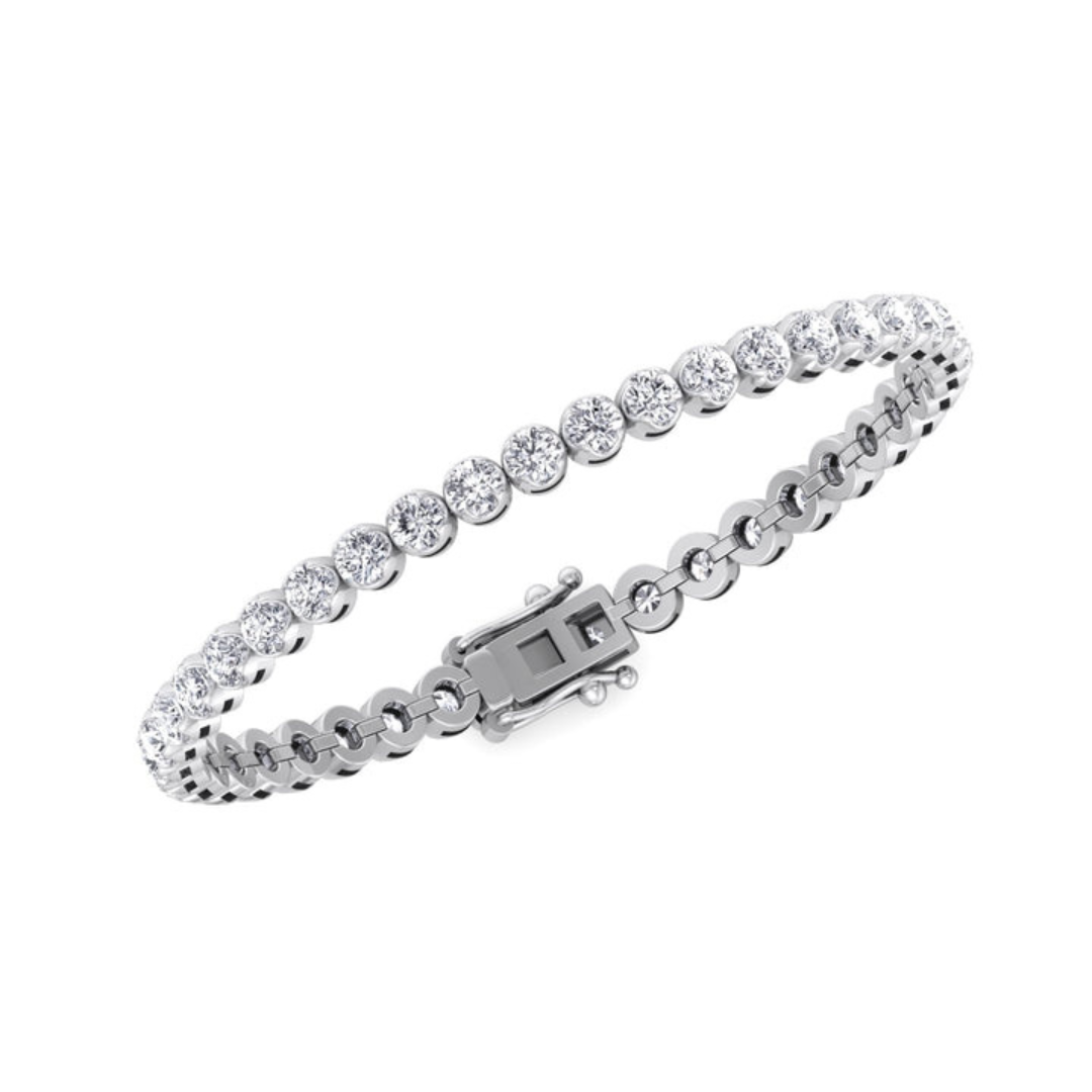 Engaging Round Diamond Bracelet