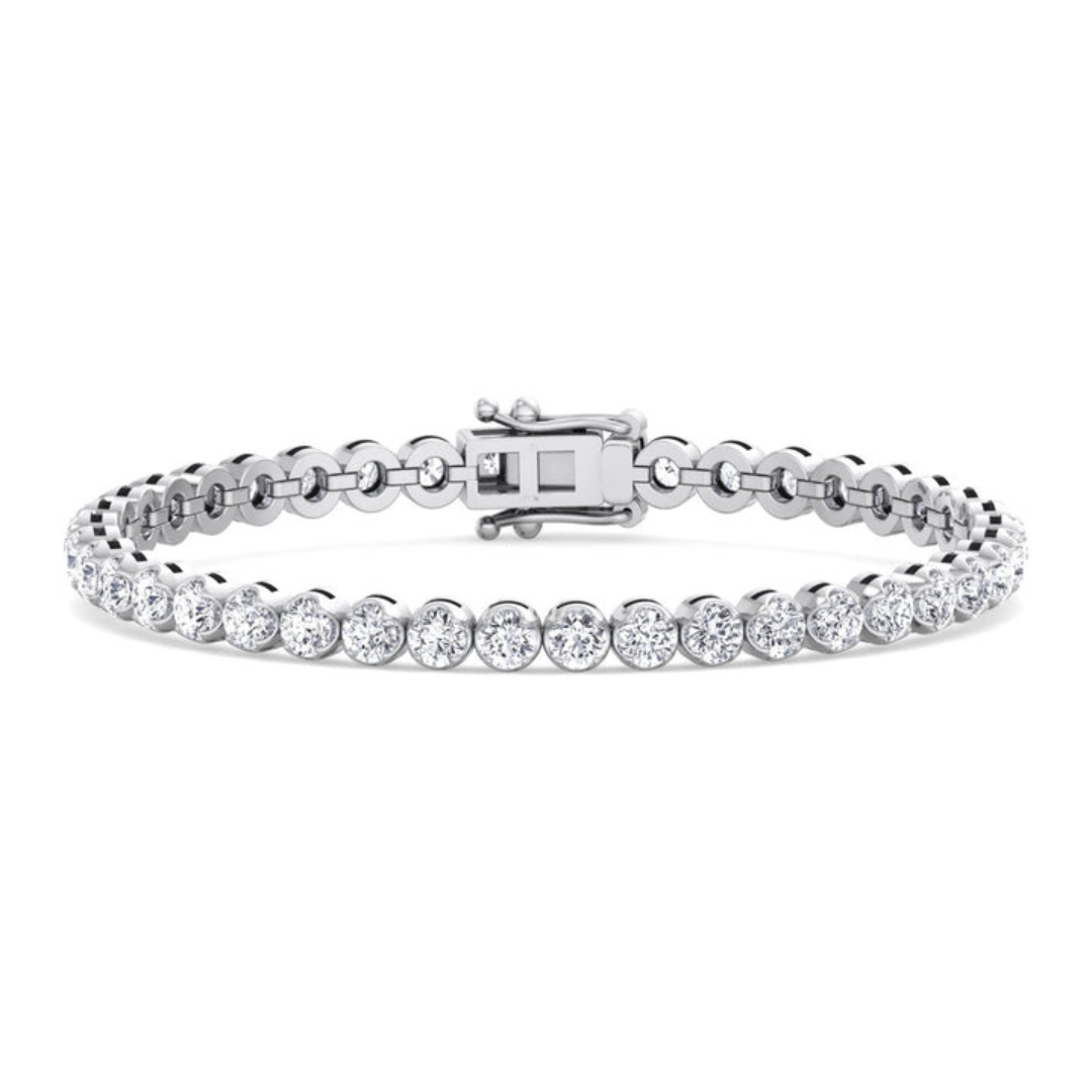 Engaging Round Diamond Bracelet