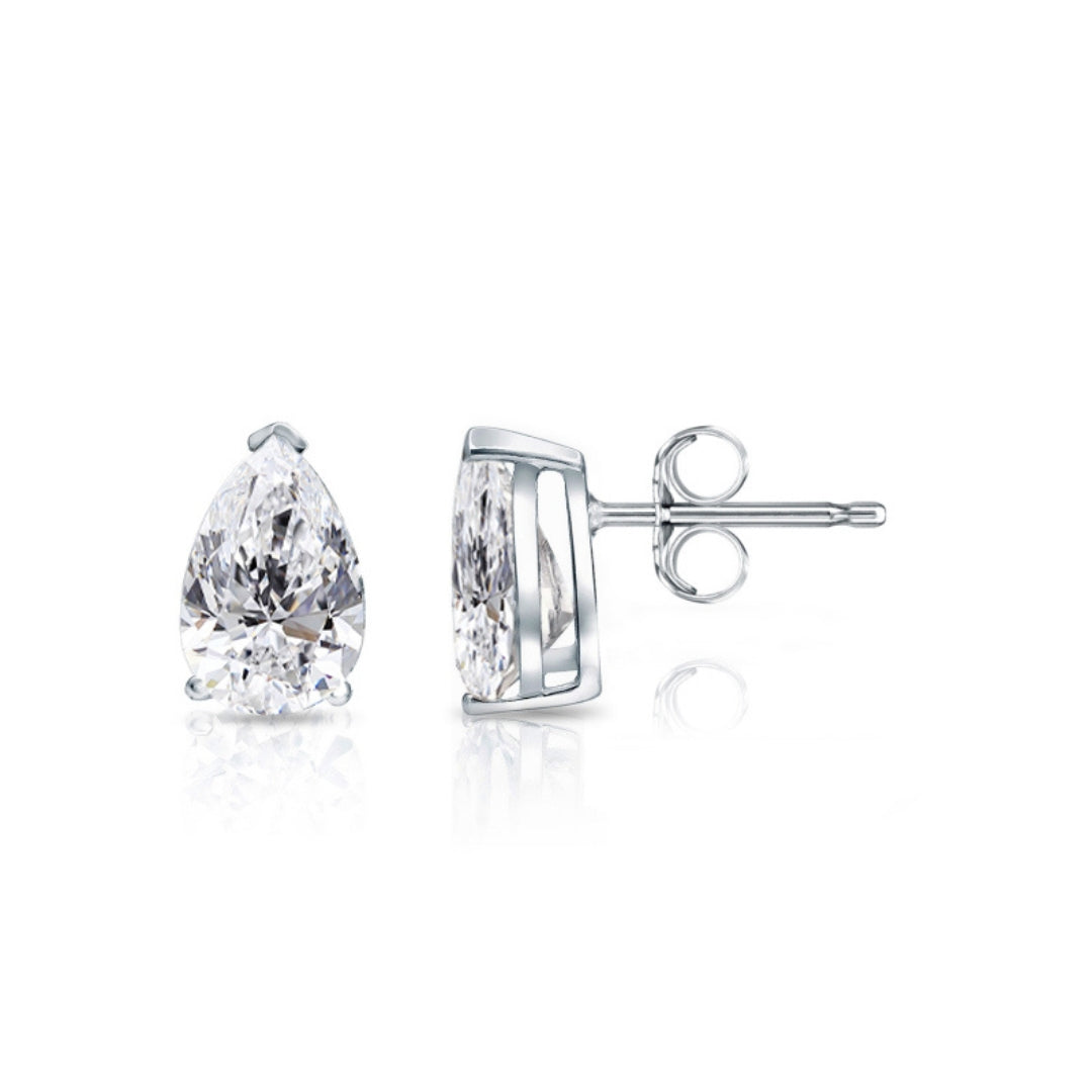 Irresistible Pear Diamond Earring