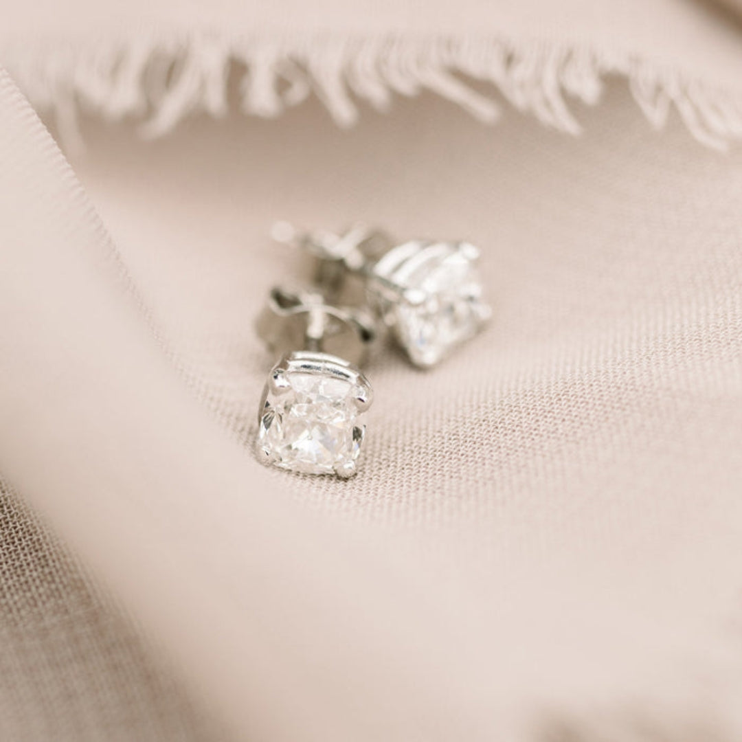 Fabulous Cushion Diamond Earring