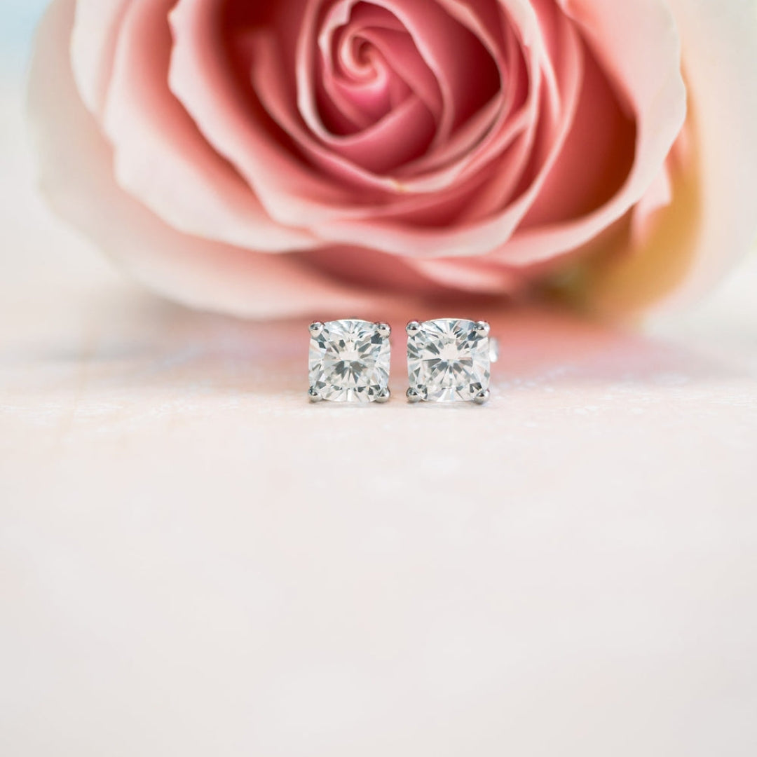 Fabulous Cushion Diamond Earring