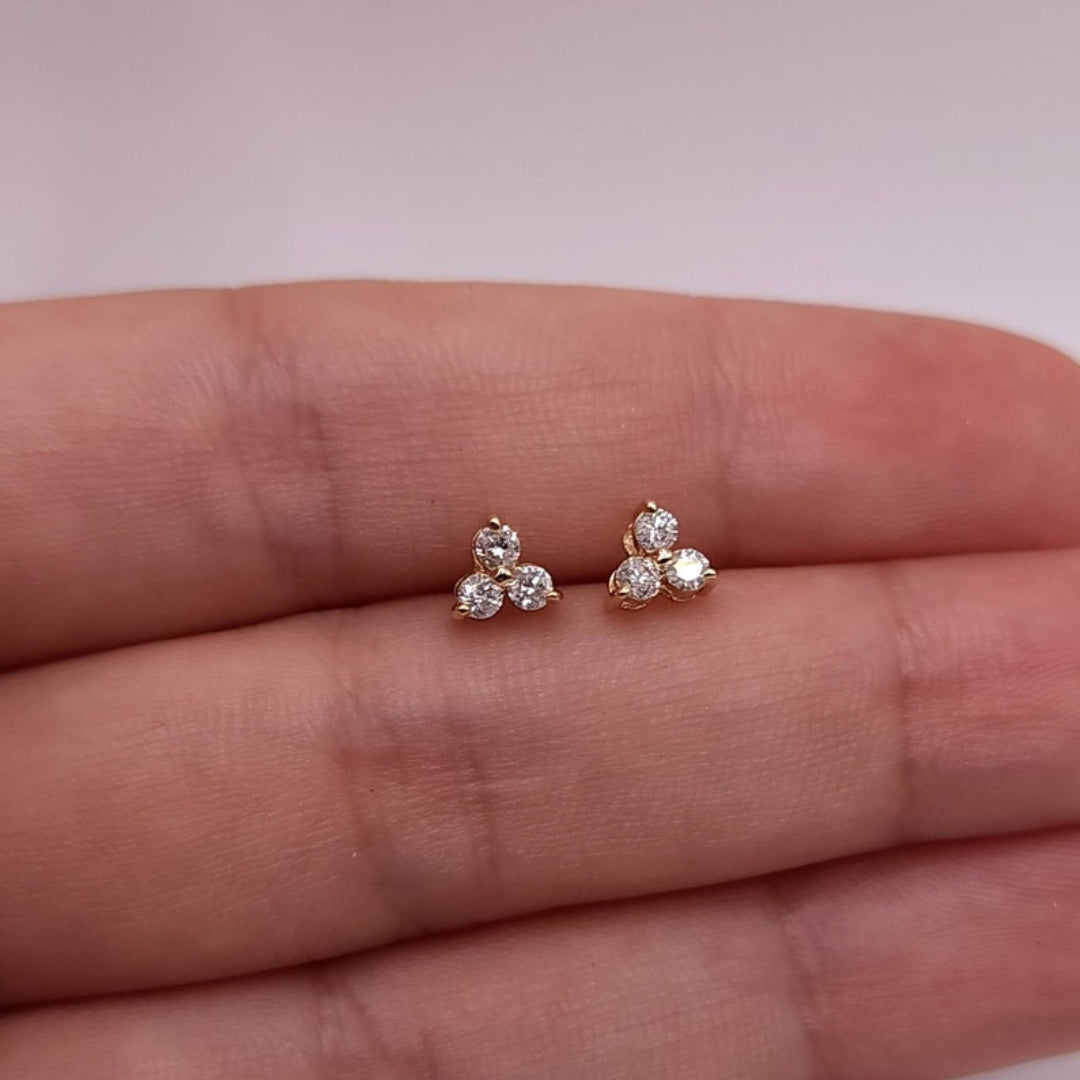 Angelic Round Diamond Earring