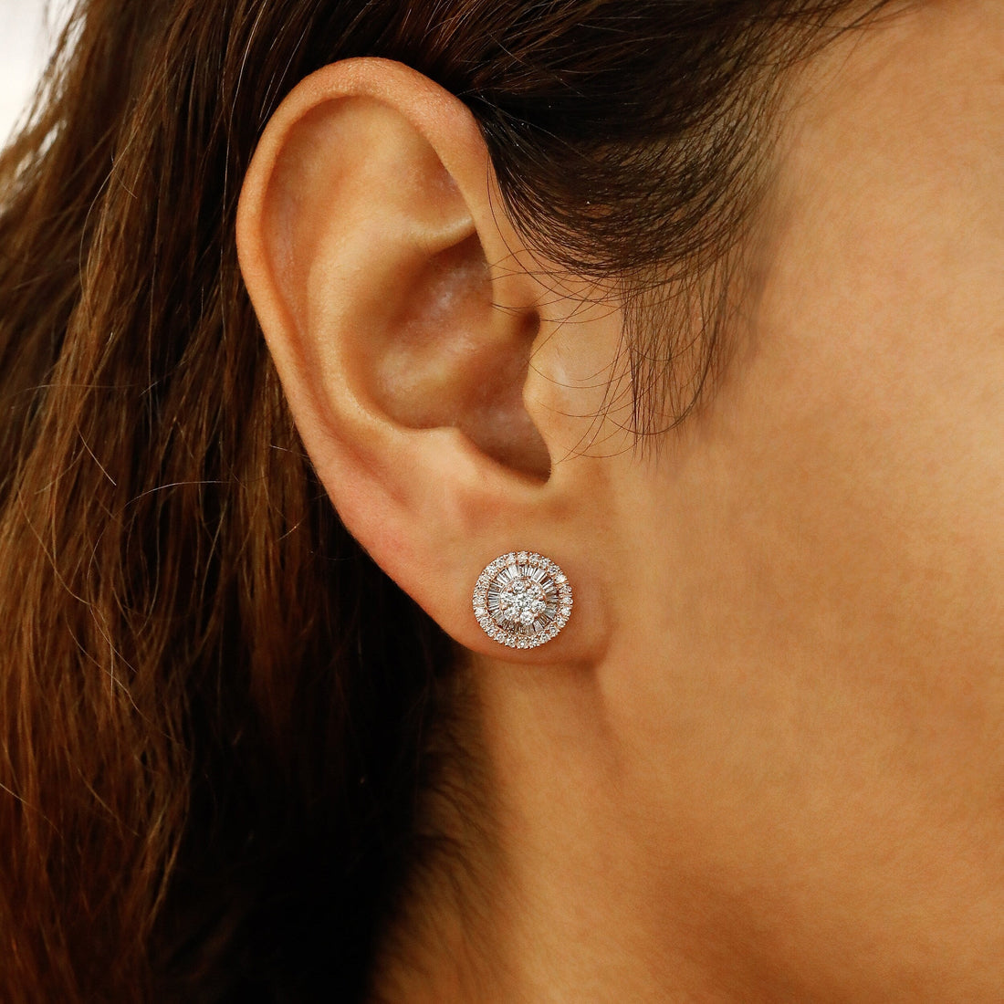 Aesthete Round Diamond Earring