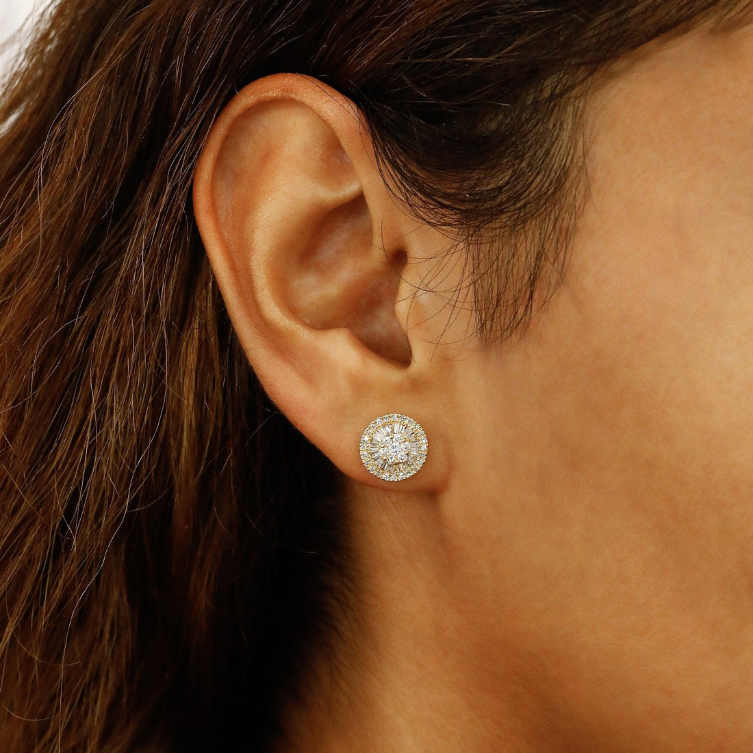 Aesthete Round Diamond Earring