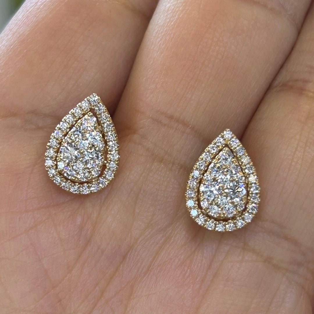 Balletic Pear Diamond Earring