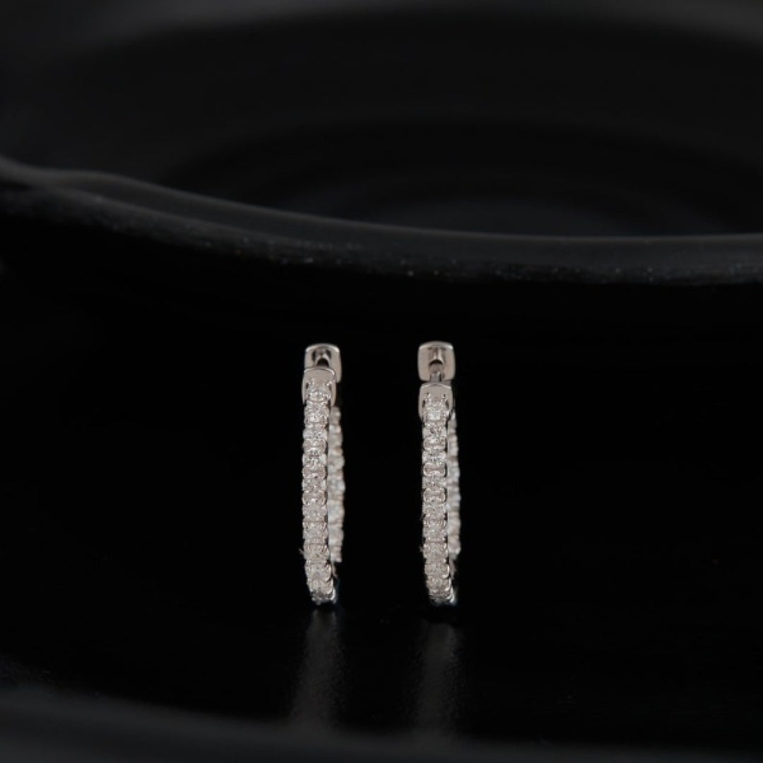 Twinkle Round Diamond Earring