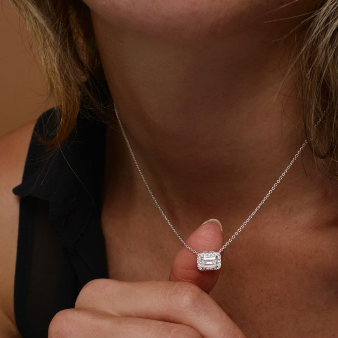 Celtic Choker Emerald Diamond Necklace