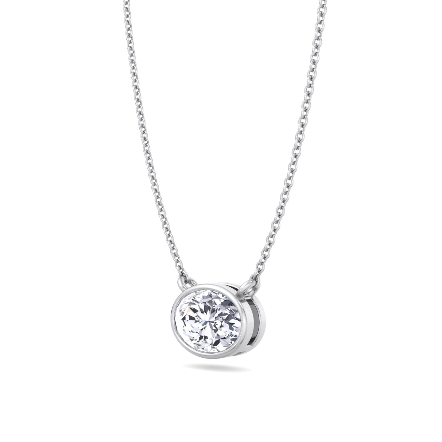 Published Oval Diamond Necklace