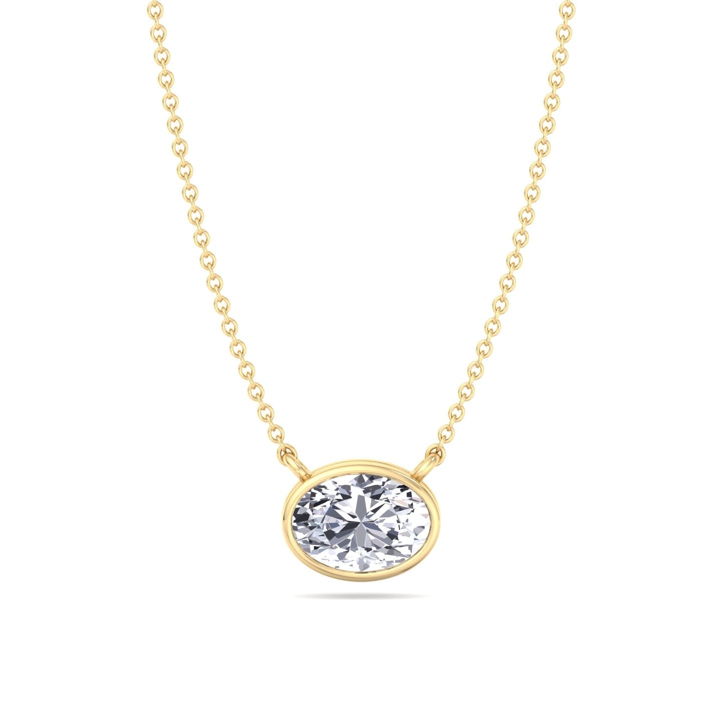 Published Oval Diamond Necklace