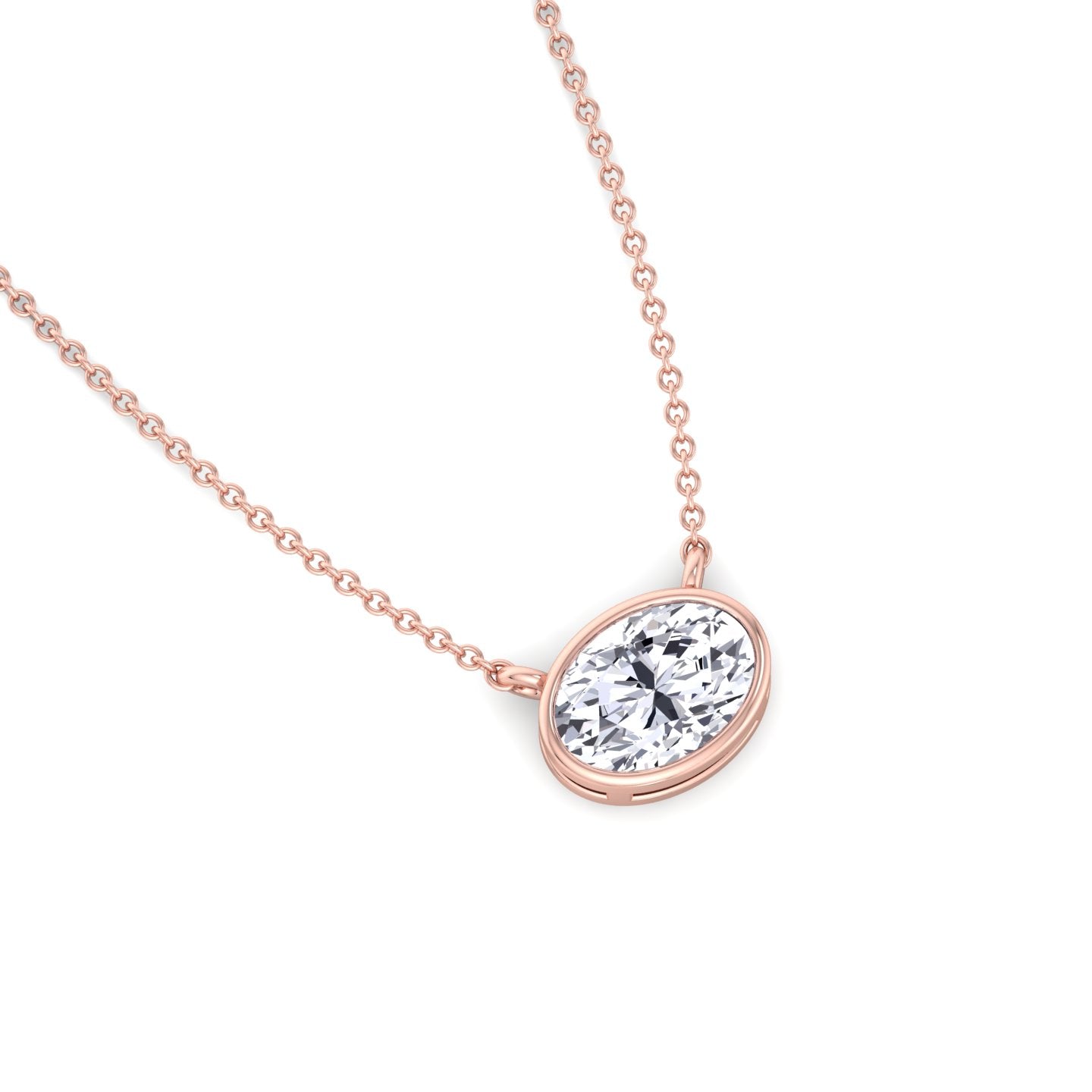 Published Oval Diamond Necklace