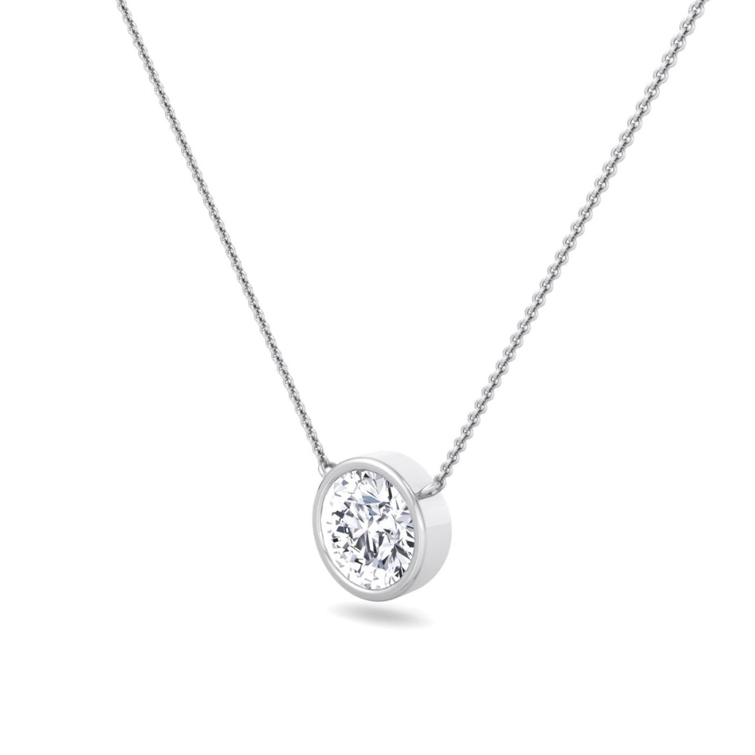 Acute Round Diamond Necklace