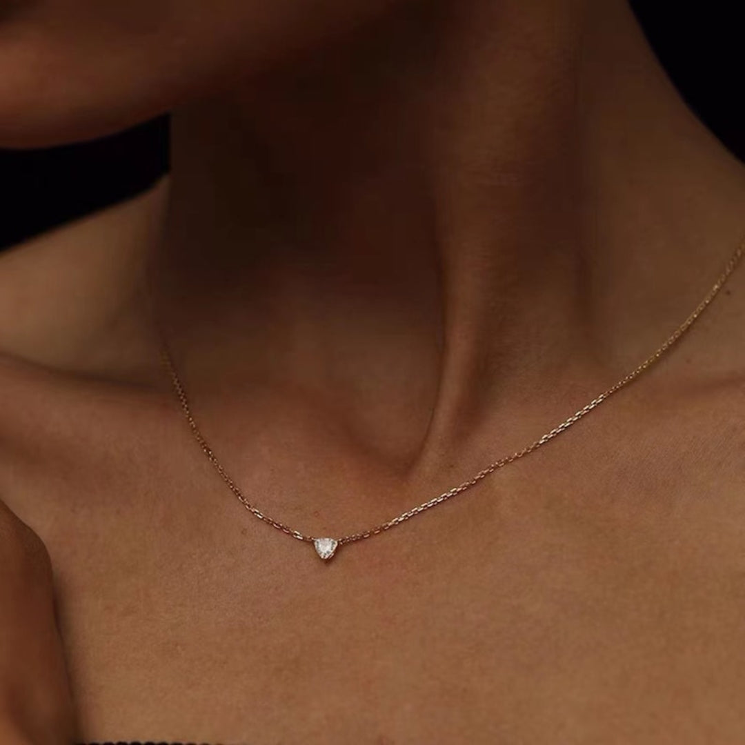 Inventive Trillion Diamond Necklace