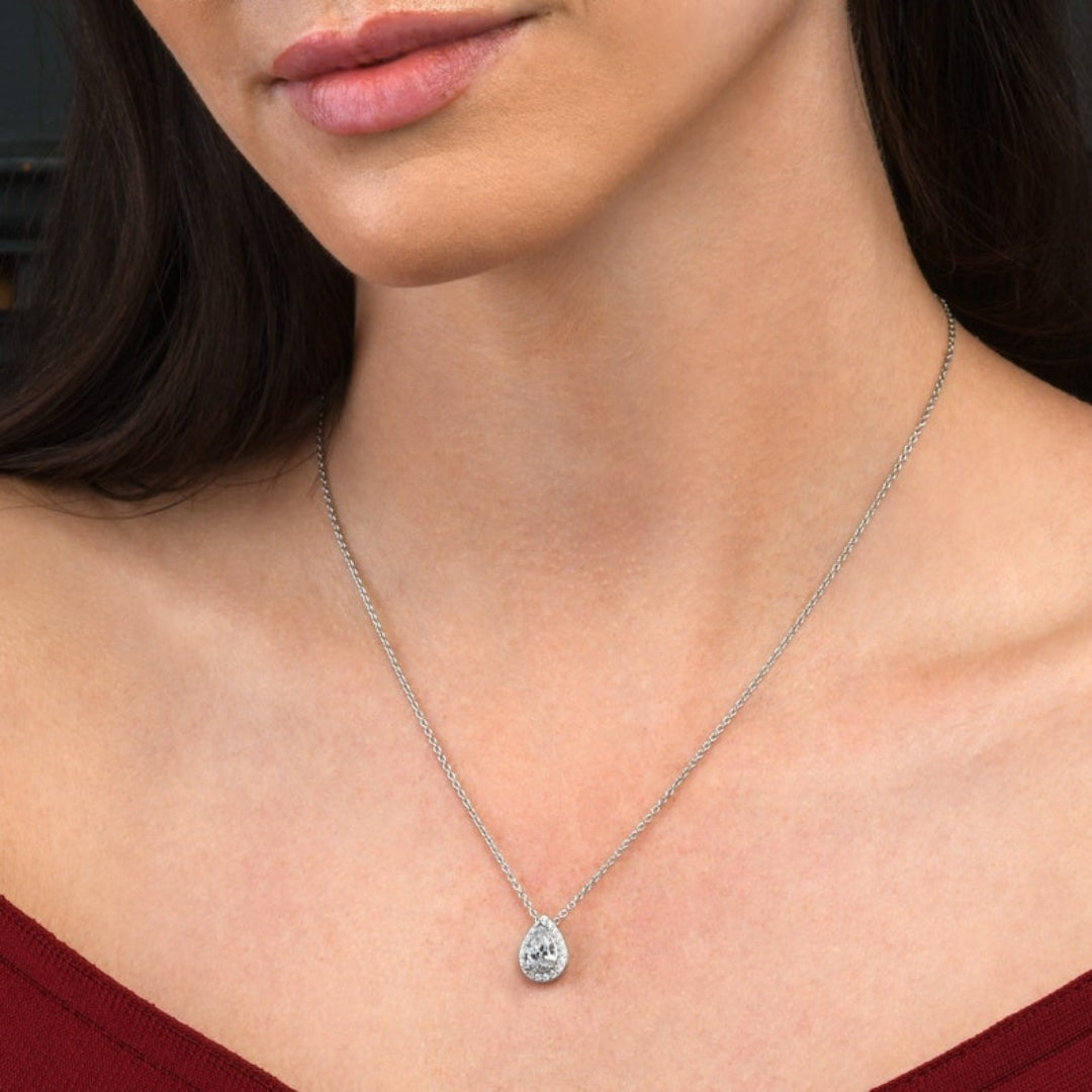 Charmer Pear Diamond Necklace