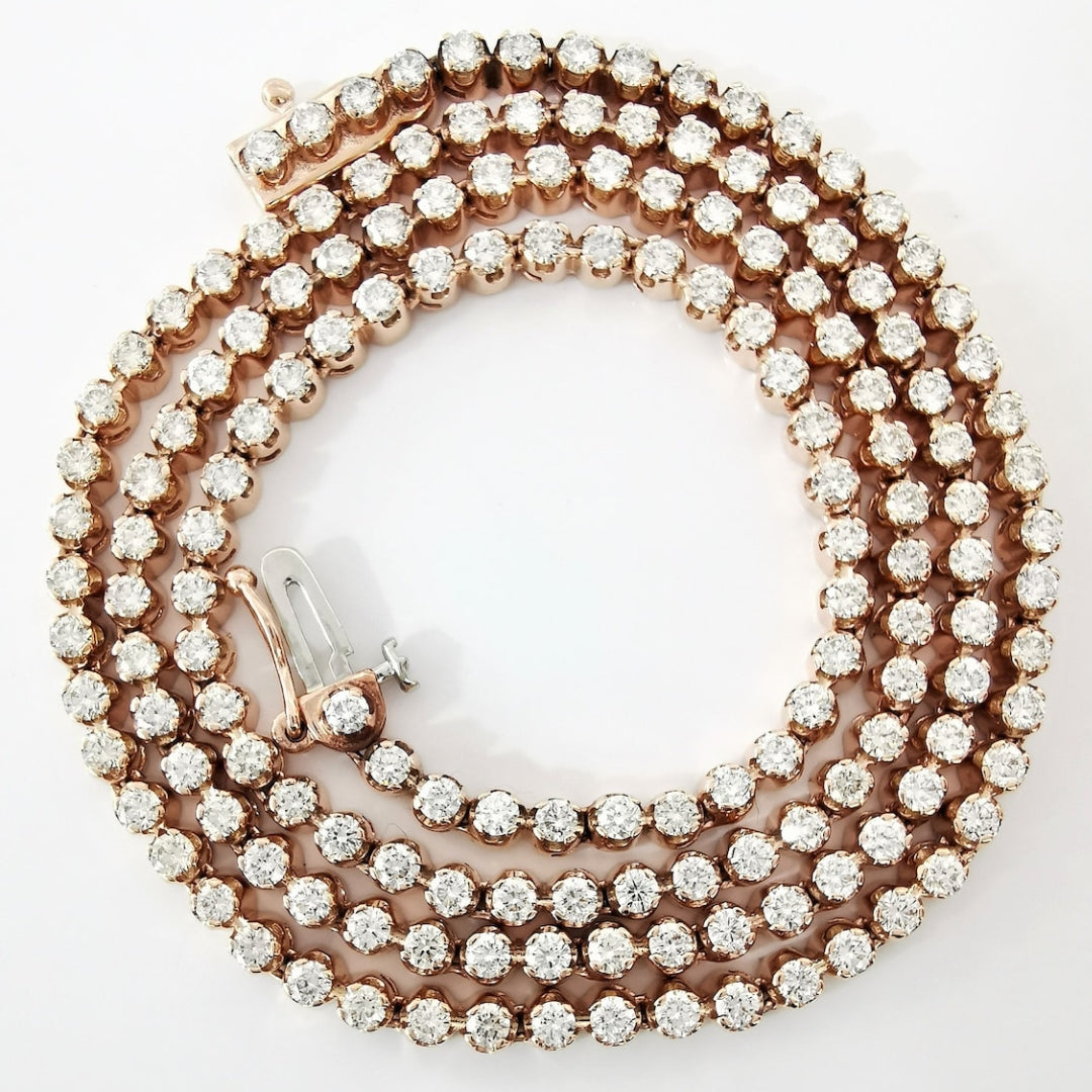 Pleasant Round Diamond Necklace