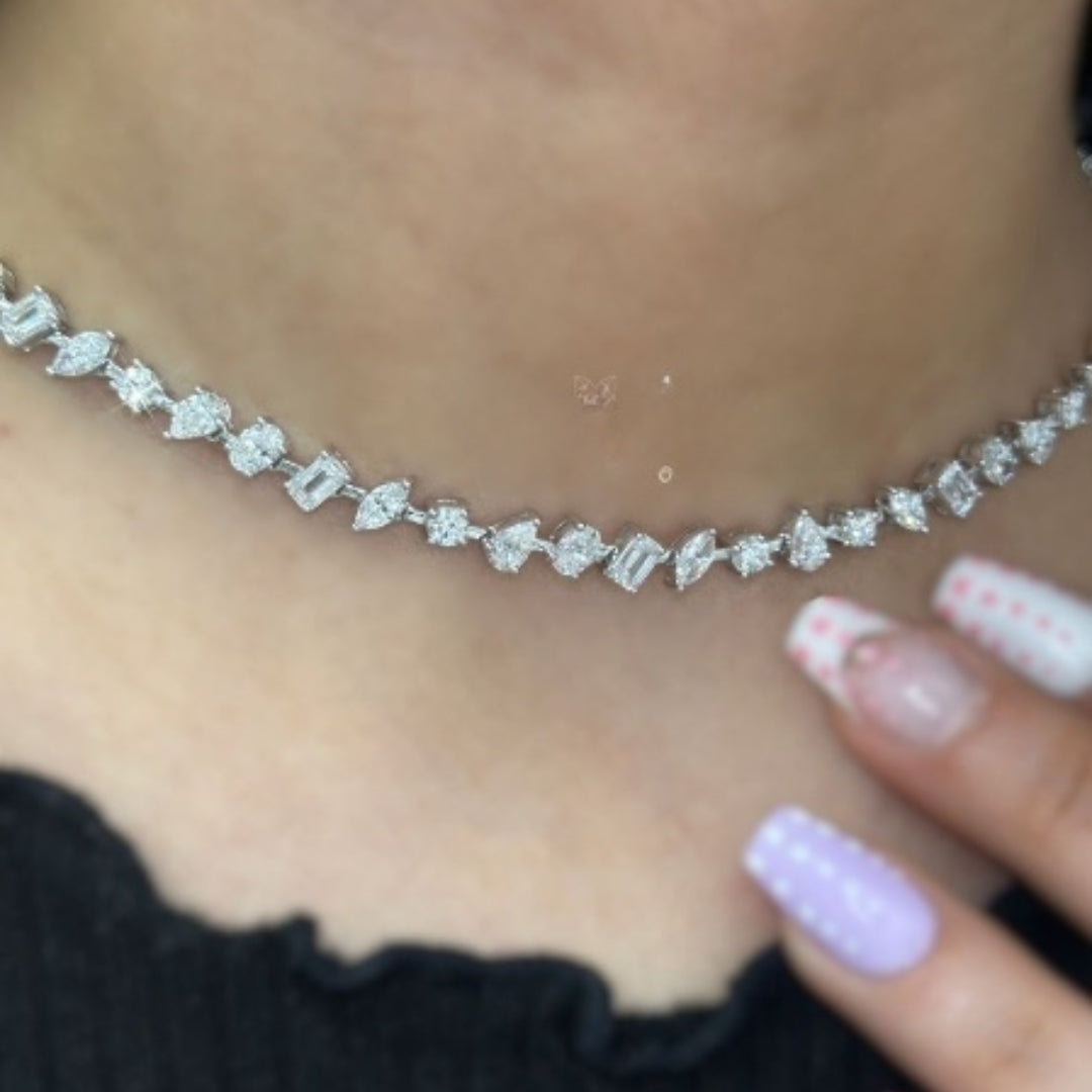 Reflecting Multi Diamond Necklace