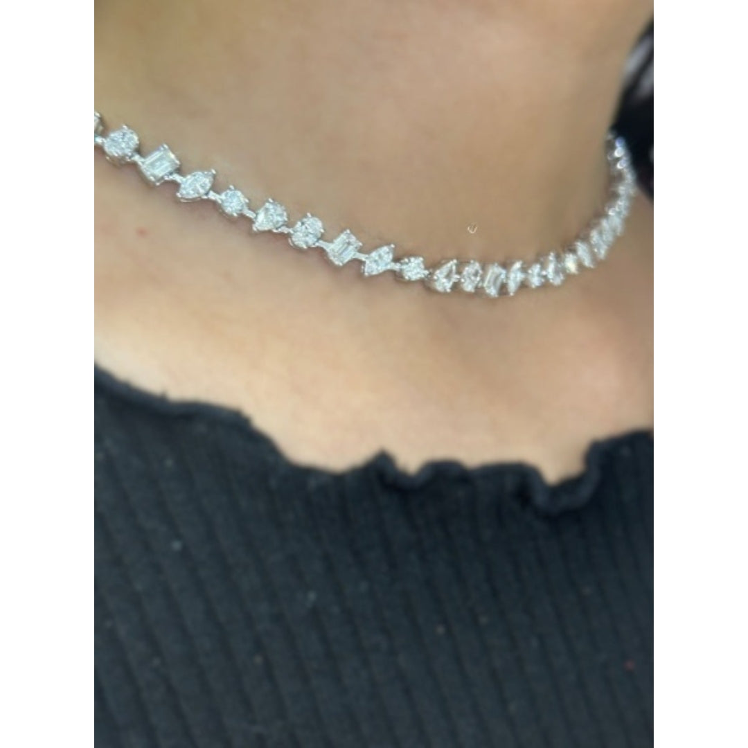 Reflecting Multi Diamond Necklace