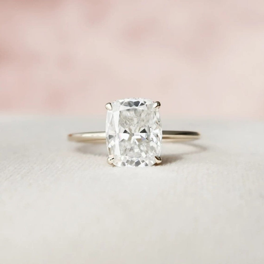 Preferable Cushion Shape Diamond Wedding Ring
