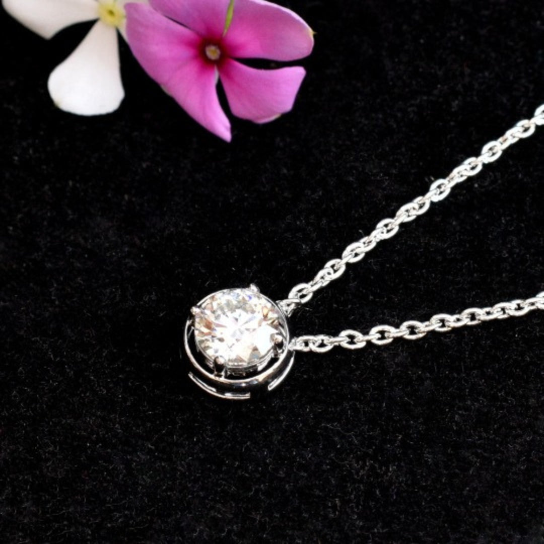 Art Deco Luminara Round Diamond Necklace
