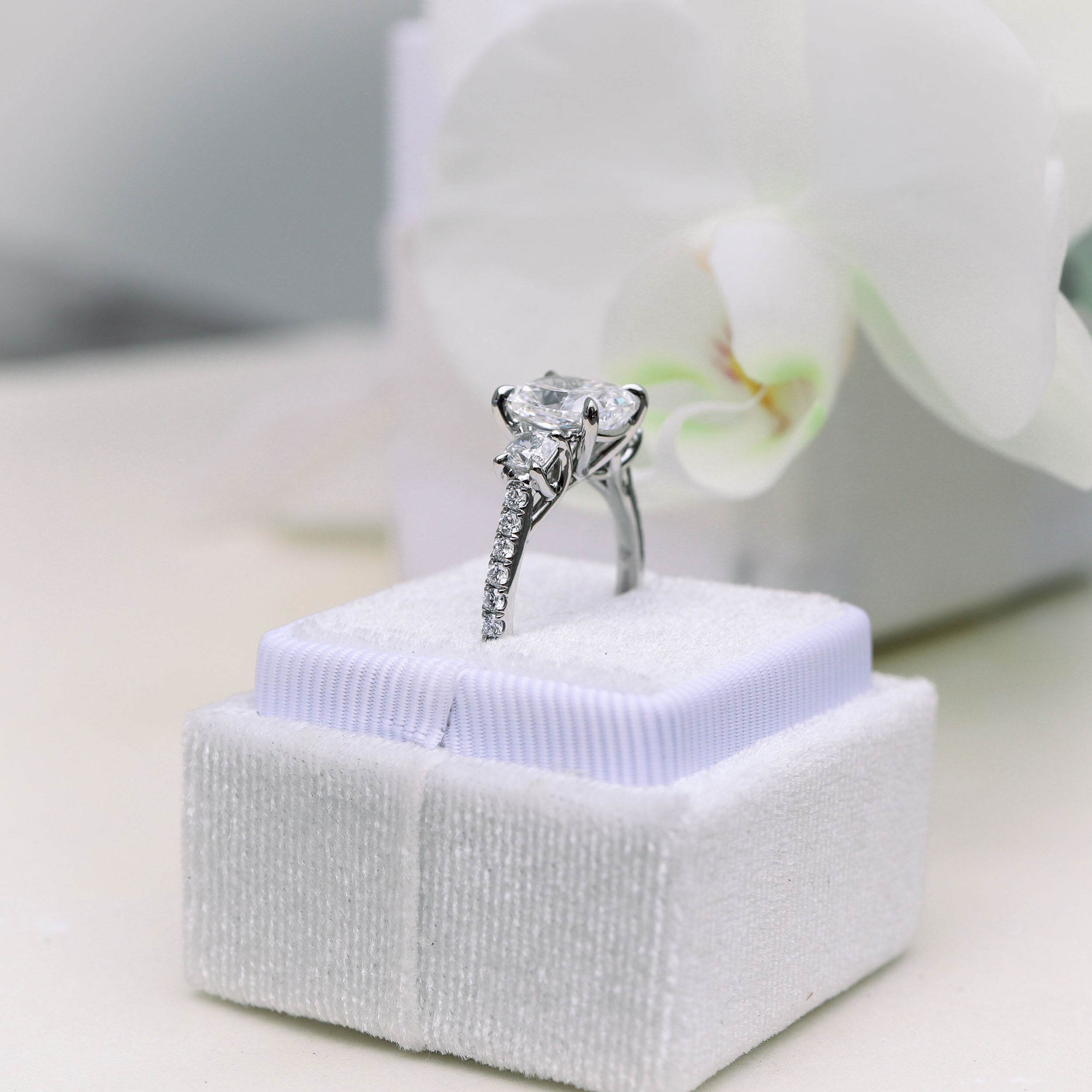 Radiance Cushion Shape Diamond Wedding Ring