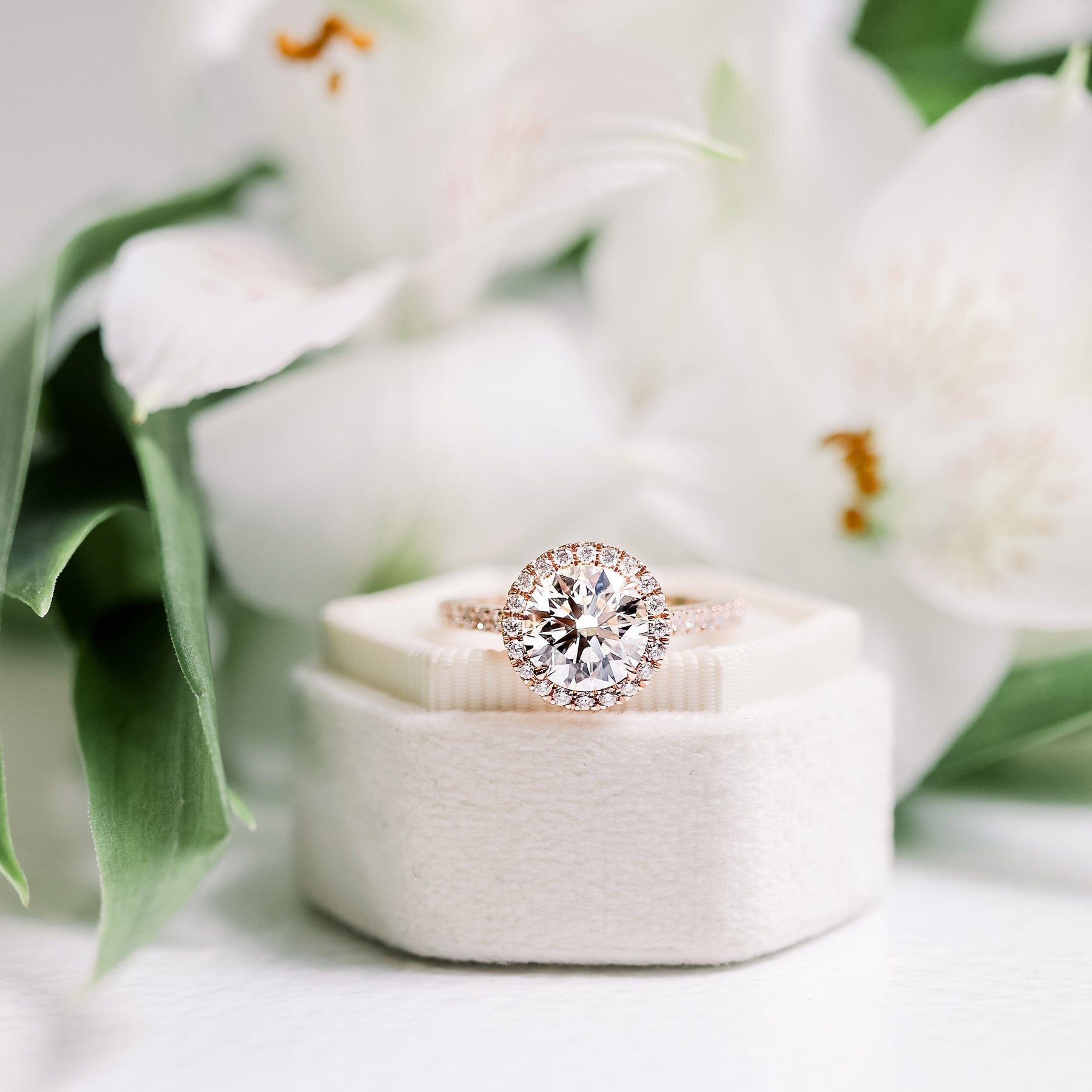 Custom Round Cut Diamond Ring