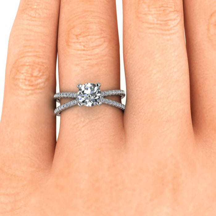 Grandeur Round Diamond Wedding Ring