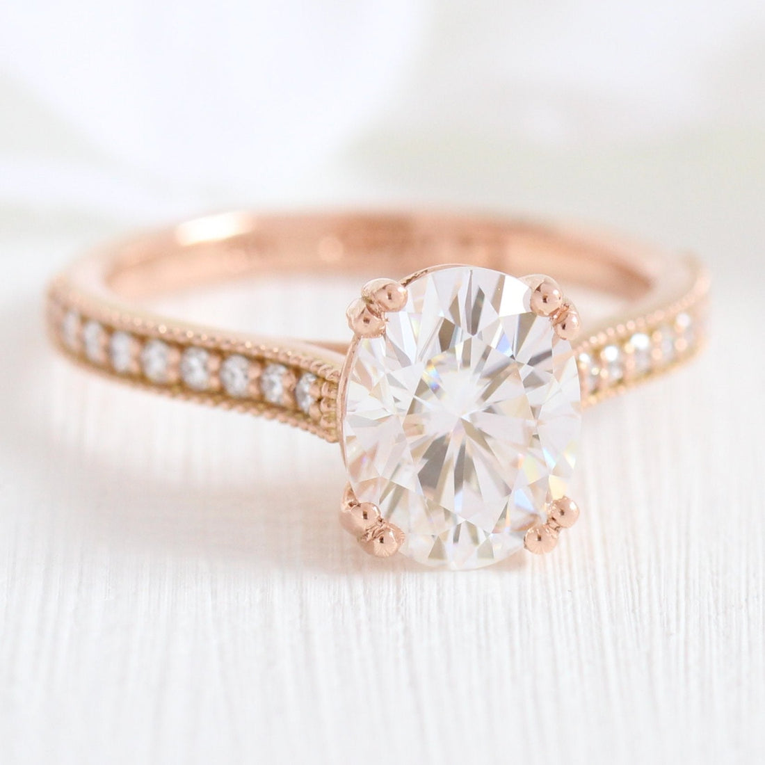 Praiseworthy Oval Diamond Wedding Ring