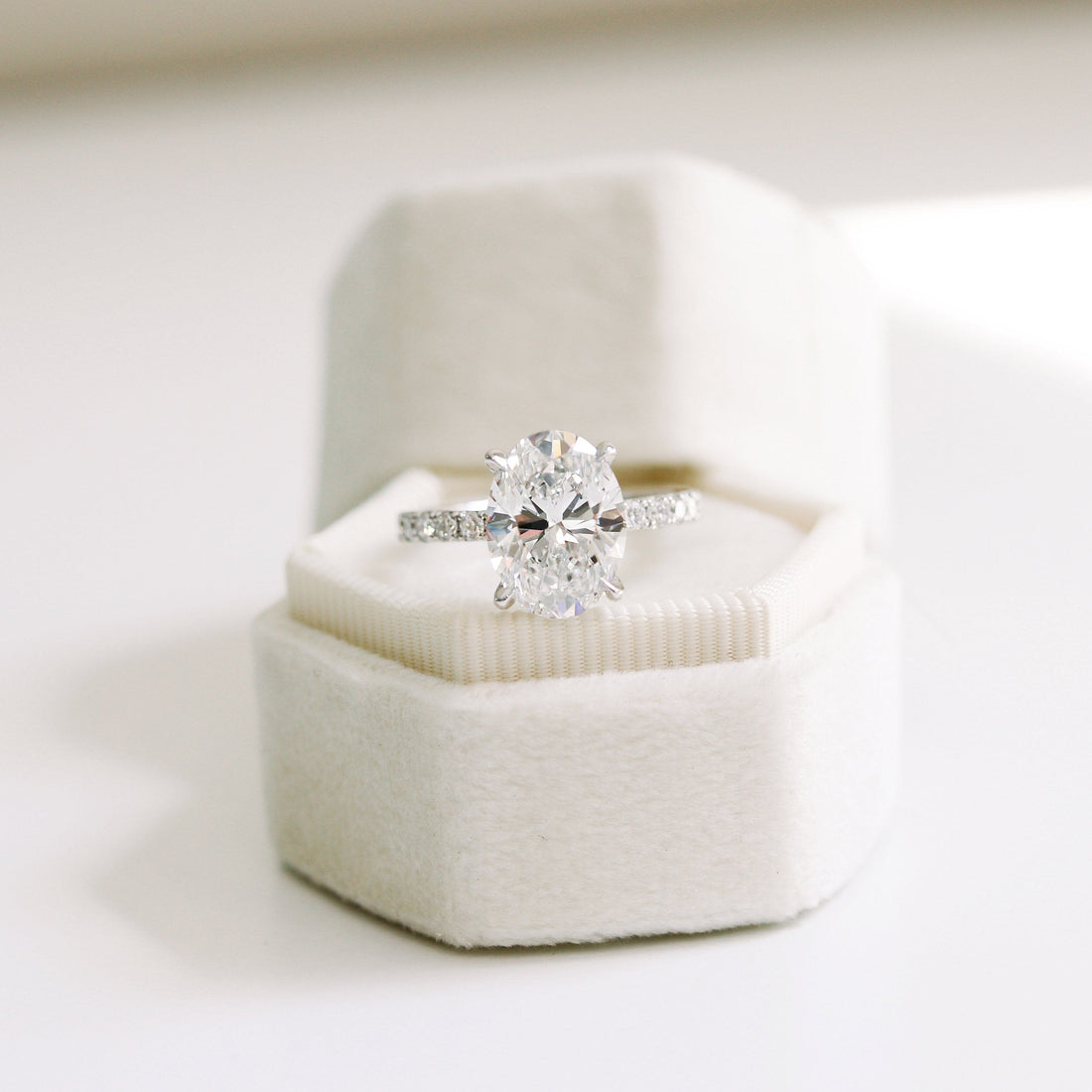 Attractiveness Oval Diamond Wedding Ring