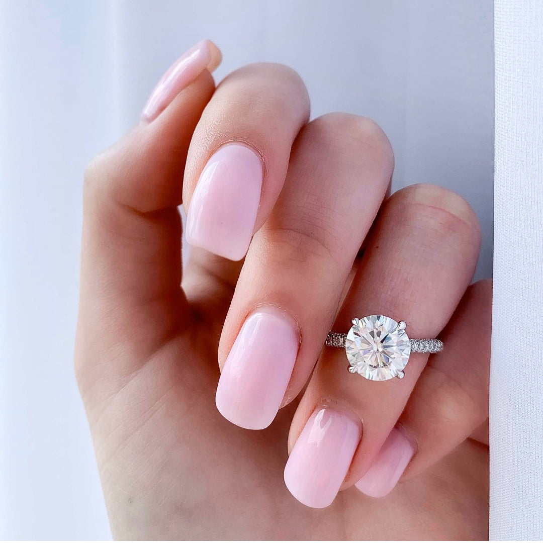 Brightly Round Diamond Wedding Ring