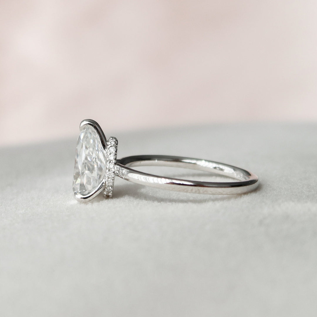 Quintessential Pear Diamond Wedding Ring