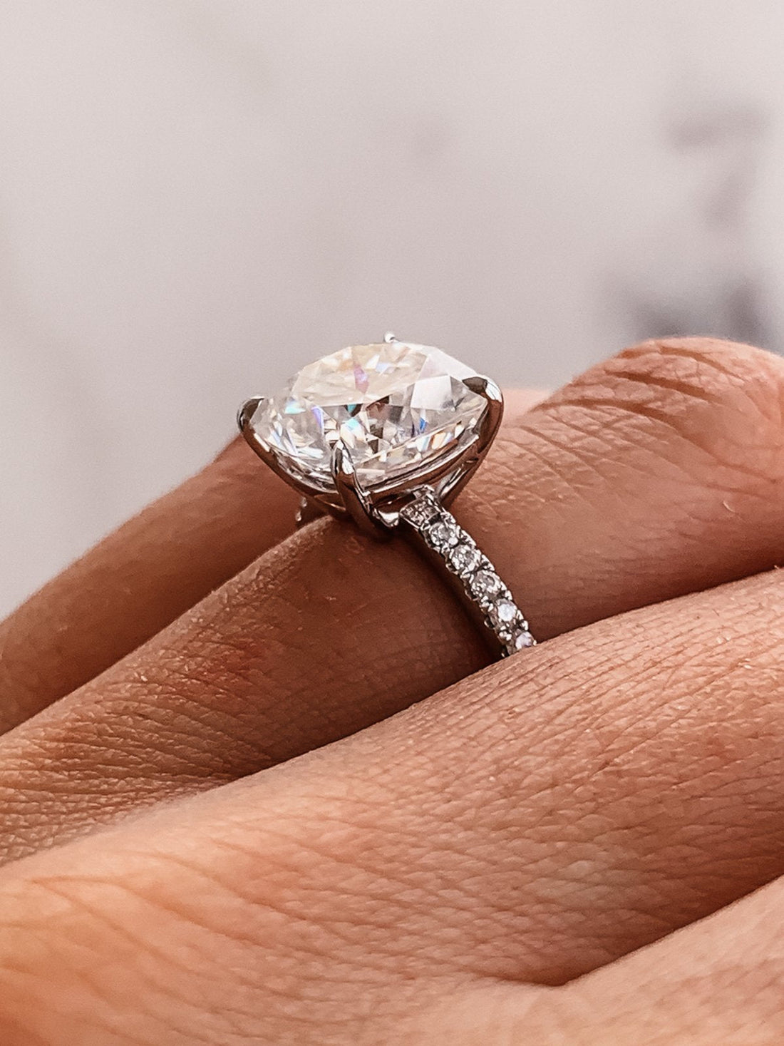 Wonderfully Cushion Diamond Wedding Ring