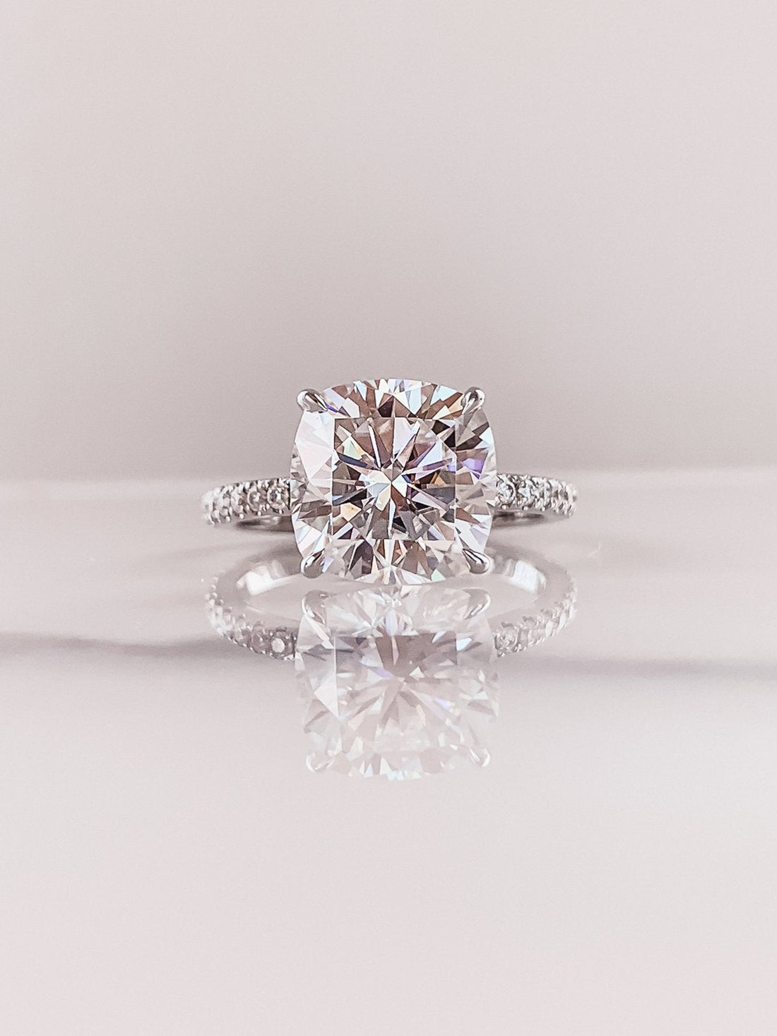 Wonderfully Cushion Diamond Wedding Ring