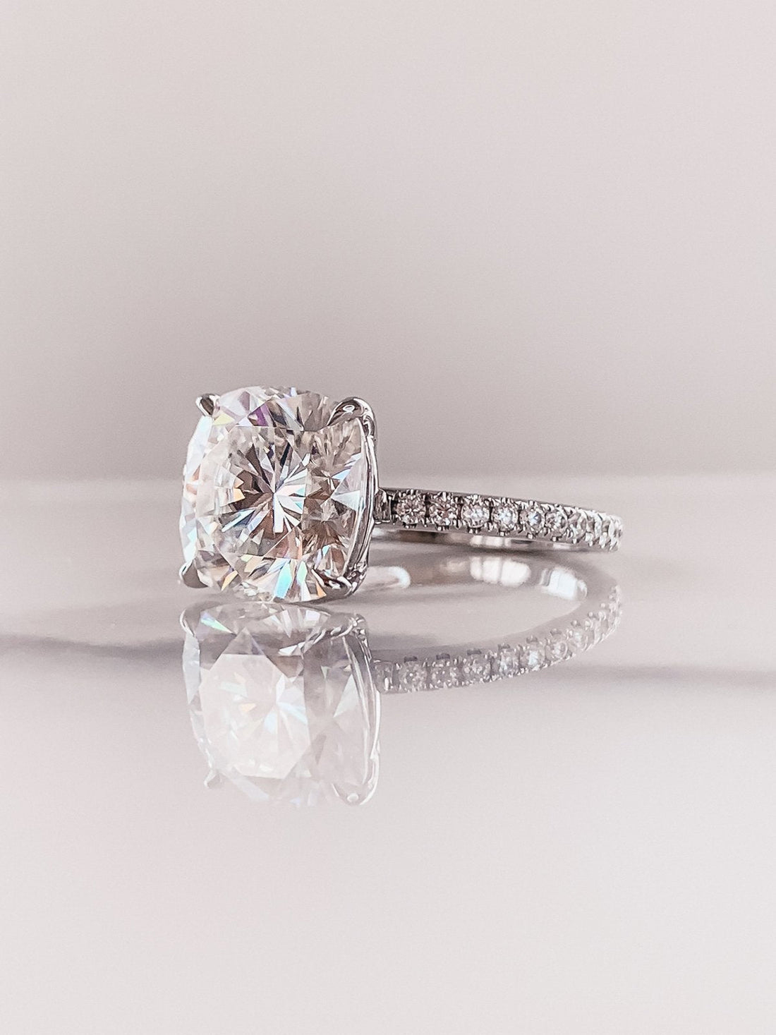 Wonderfully Cushion Diamond Wedding Ring