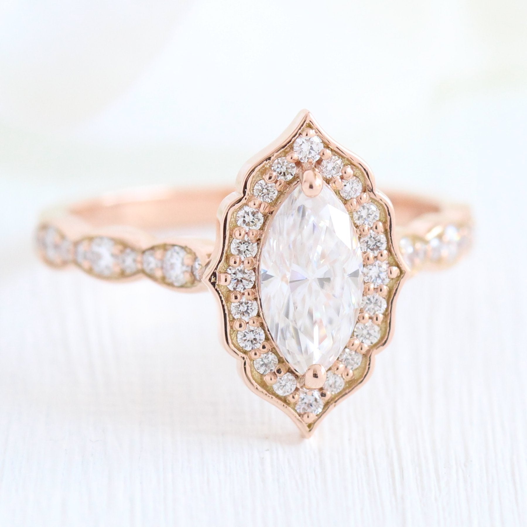 Admirable Marquise Shape Engagement Ring